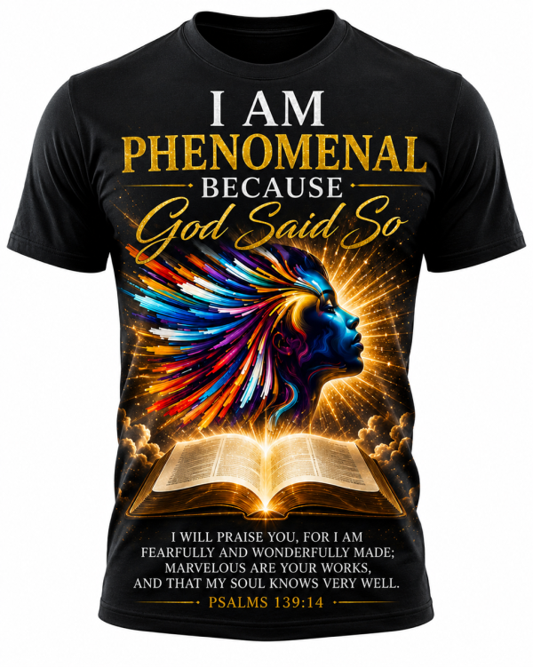 I am a Phenomenal Women Because God Said So