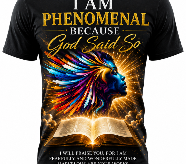 I am a Phenomenal Women Because God Said So