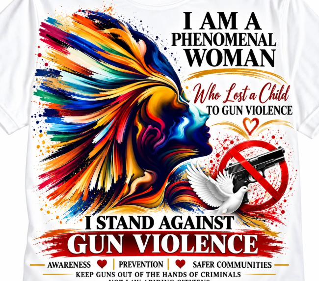 I Am A Phenomenal Woman Who Lost A Child To Gun Violence T-Shirt