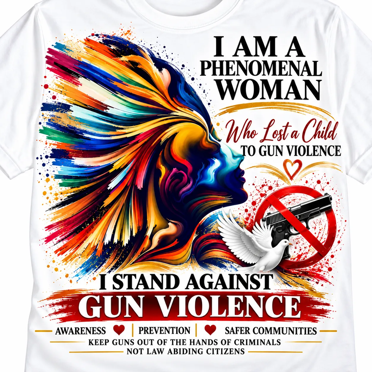 I Am A Phenomenal Woman Who Lost A Child To Gun Violence T-Shirt